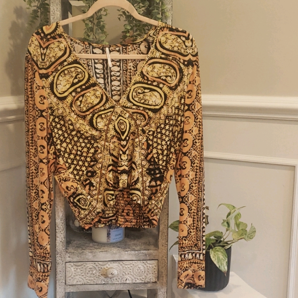 Free People cropped blouse